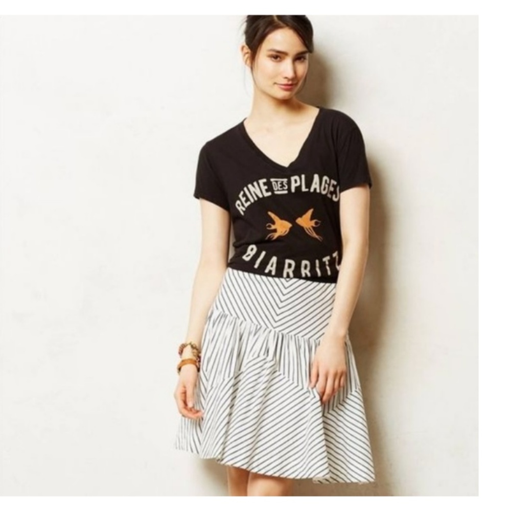 Anthropologie Striped Skirt